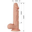 BURAQ Remote controlled dildo with suction 24 x Ø 5 cm
