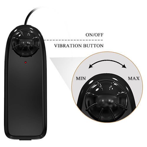 BURAQ Remote controlled dildo with suction 24 x Ø 5 cm