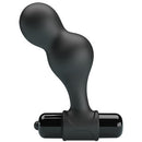 MR PLAY vibrating silicone Butt Plug 10 x Ø 3 cm