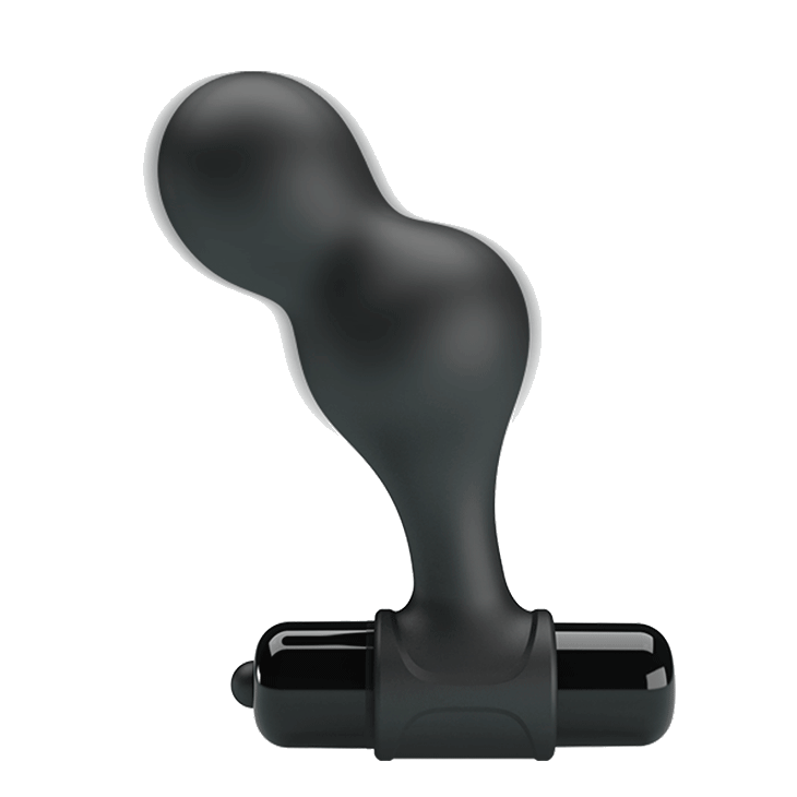 MR PLAY vibrating silicone Butt Plug 10 x Ø 3 cm