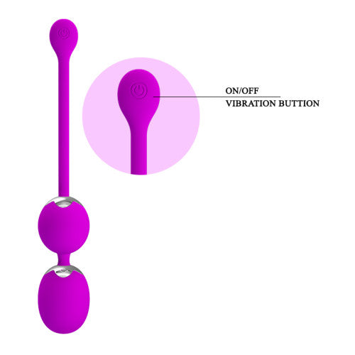 Pretty Love Werner Vibrating Rechargeable Kegel Balls Ø 3.4 см