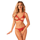 Obsessive Bergamore Bra and Thong Red