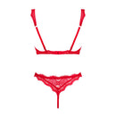 Obsessive Bergamore Bra and Thong Red