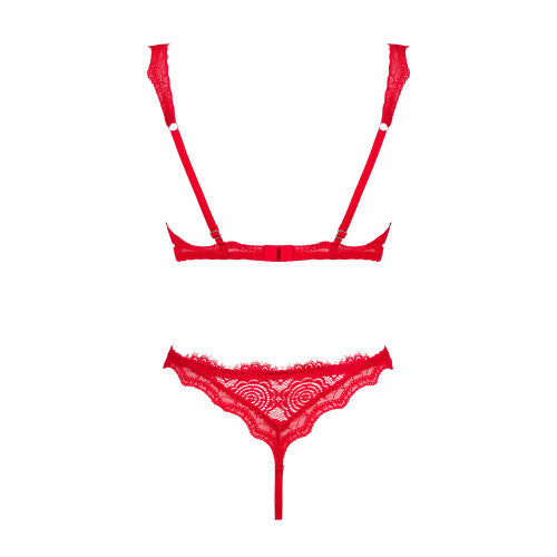 Obsessive Bergamore Bra and Thong Red