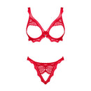 Obsessive Bergamore Bra and Thong Red