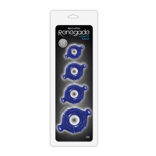 Ns Novelties Renegade Vitality Rings Blue