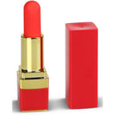 10 Speed Red Rechargeable Silicone Vibrating Lipstick