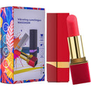 10 Speed Red Rechargeable Silicone Vibrating Lipstick