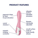 Satisfyer Air Pump Vibrator 2 Inflatable G Spot Stimulator Pink