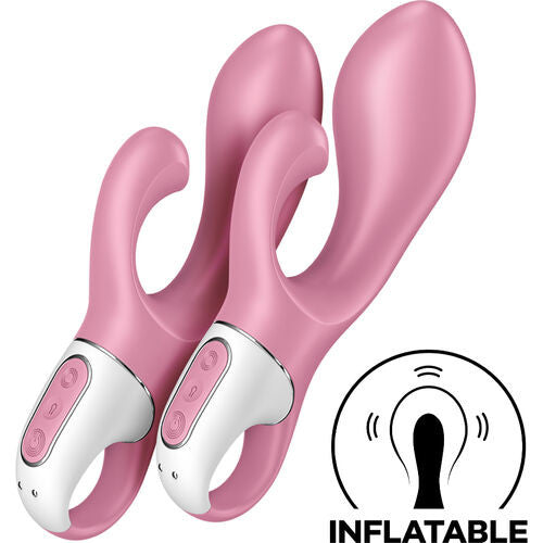 Satisfyer Air Pump Bunny 2 Inflatable G Spot and Clitoral Stimulator Pink
