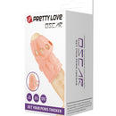 PRETTY LOVE OSCAR soft penis head sleeve Flesh white