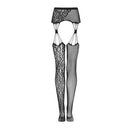 Obsessive S281 Black garter stockings O/S