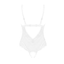 Obsessive Heavenlly white crotchless teddy