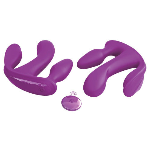 3SOME Total Ecstasy Vibrator with clitoral stimulator and butt plug