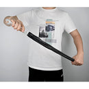 Naughty Toys Leather Flogger with glass dildo handle with ball Tip