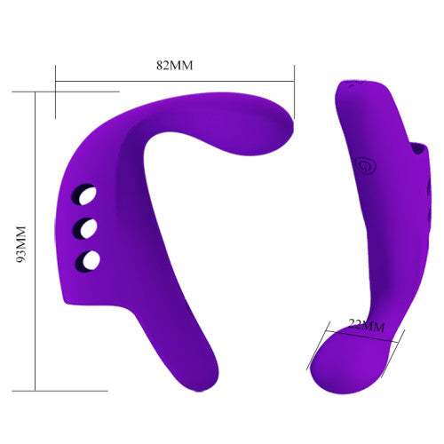 Pretty Love Gorgon finger sleeve vibrator Blue