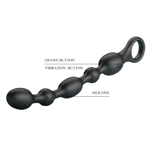 Performance advanced Silicone Anal Beads Black
