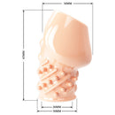 PRETTY LOVE MATIAS soft penis head sleeve FLESH WHITE