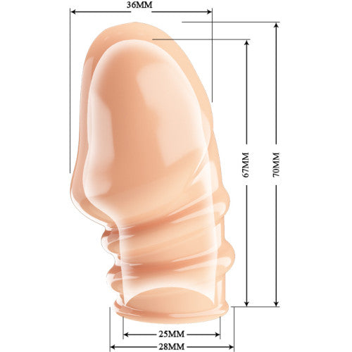 PRETTY LOVE JEREMY soft Penis head extension sleeve