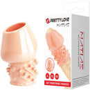 PRETTY LOVE MATIAS soft penis head sleeve FLESH WHITE