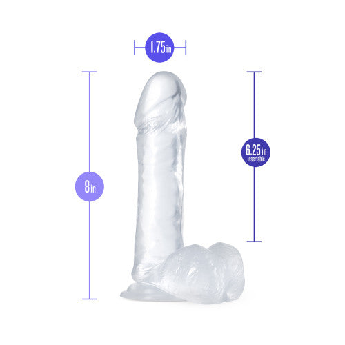 B YOURS Diamond Glimmer Dildo Clear 20 x 4.4 cm