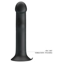 Pretty Love Murray Pulsating & Vibrating Dildo - Black