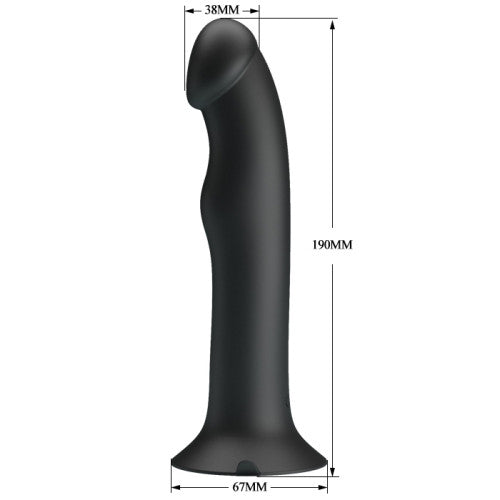 Pretty Love Murray Pulsating & Vibrating Dildo - Black