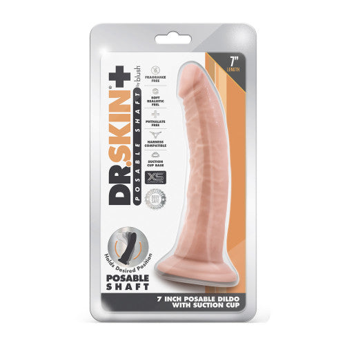 DR SKIN Plus Posable dildo Vanilla 19 x 3.8 cm
