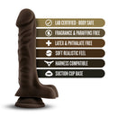LOVERBOY THE DJ dildo Chocolate 23 x 4.4 cm