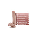 DR SKIN Dr Mark dildo with balls Beige 17.7 x 3.8 cm