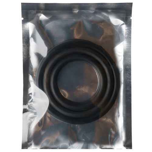 TOYBOY Black Silicone Triple Cock Ring Set
