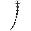 TOYBOY Anal Beads with Finger Rings 34 cm BLACK