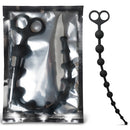 TOYBOY Anal Beads with Finger Rings 34 cm BLACK