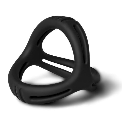 TOYBOY 3 in 1 Ultra Soft Cock Ring Type II BLACK