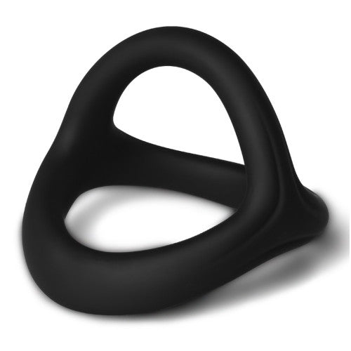 TOYBOY 3 in 1 Ultra Soft Cock Ring Type I BLACK