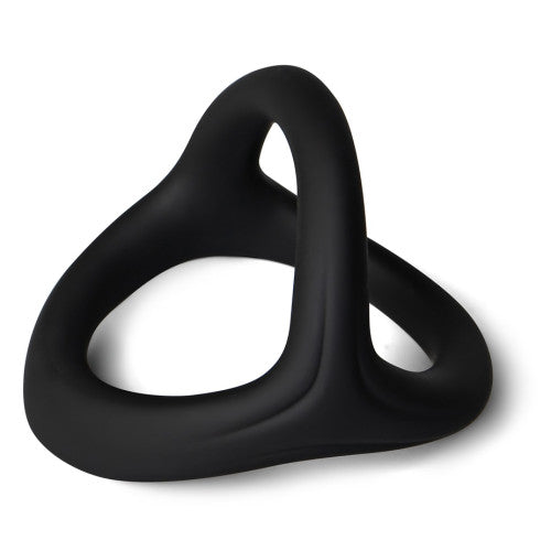 TOYBOY 3 in 1 Ultra Soft Cock Ring Type I BLACK