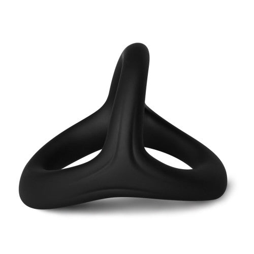 TOYBOY 3 in 1 Ultra Soft Cock Ring Type I BLACK