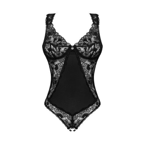 Obsessive Donna Dream crotchless teddy Black