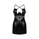 Obsessive Norides chemise and thong Black