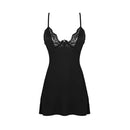 Obsessive Bellastia chemise and thong Black