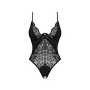 Obsessive Bellastia crotchless teddy Black