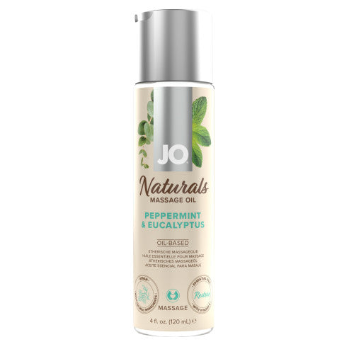 System Jo Naturals Massage oil Peppermint and Eucalyptus 120 ml