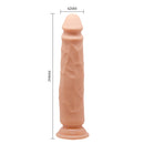 Super Flex dildo with spine and suction BURGESS 23 cm