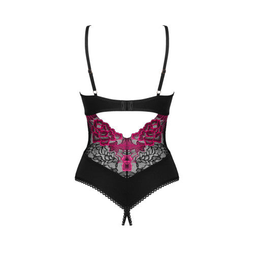 Obsessive Rosenty crotchless teddy