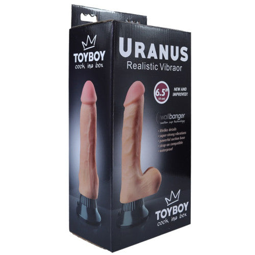 TOYBOY URANUS Realistic Phallic dildo vibrator with suction 22 cm