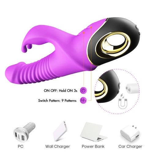 TOYBOX ZINK Super Navi rotational action vibrator PURPLE