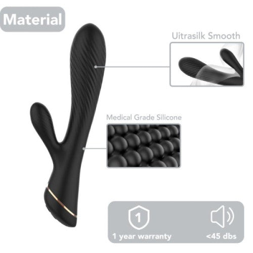 TOYBOX Black Jack Rabbit clit and g-spot 20 c