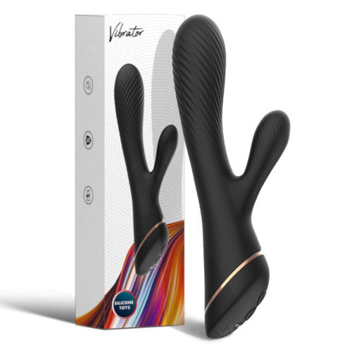 TOYBOX Black Jack Rabbit clit and g-spot 20 c