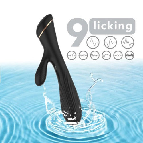 TOYBOX Black Jack Rabbit clit and g-spot 20 c