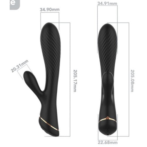 TOYBOX Black Jack Rabbit clit and g-spot 20 c
